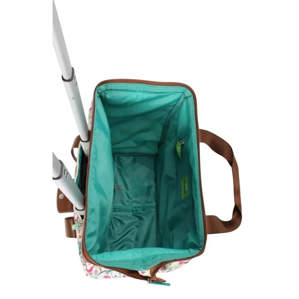 Lily Bloom Giraffe Park Carry On Wheeled Cabin Tote - Picture 3 of 11